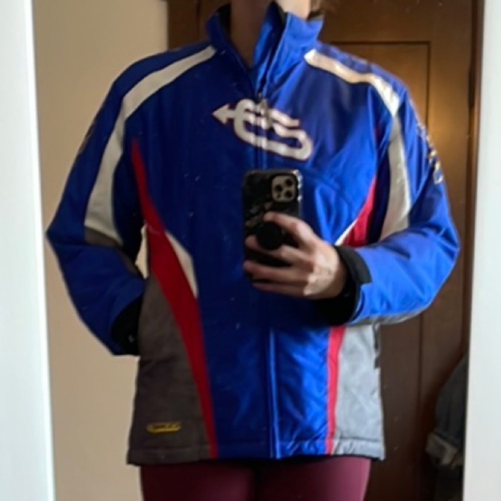 Kids Blue and Red Racing Jacket - Picture 11 of 11